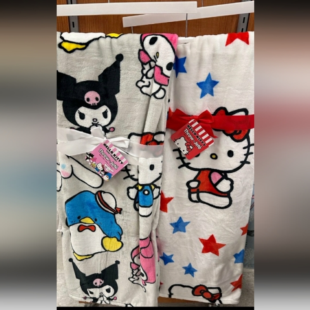 New Hello Kitty and friends/Hello kitty patriotic blanket bundle of 2